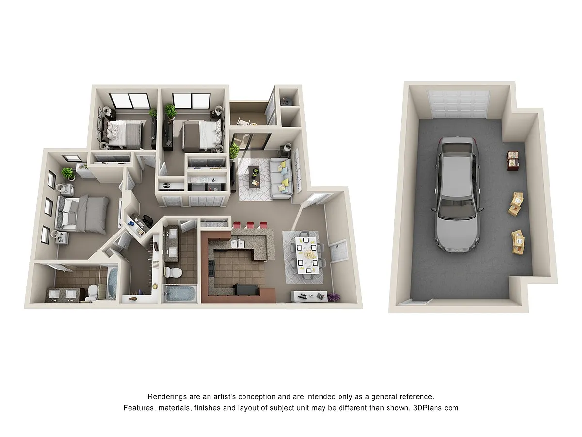 Floor plan C1 + Garage - Classic