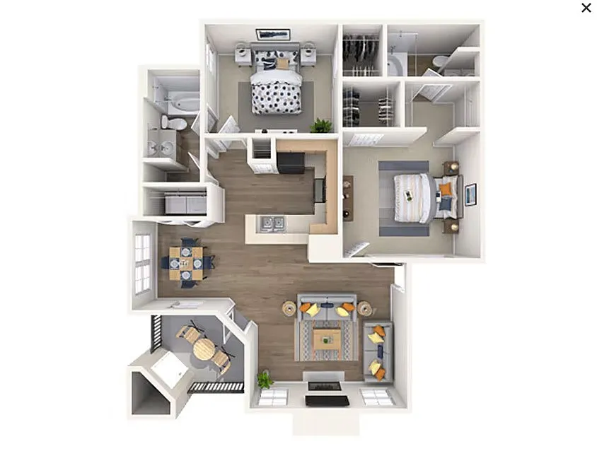 Floor plan 2x2 - Large
