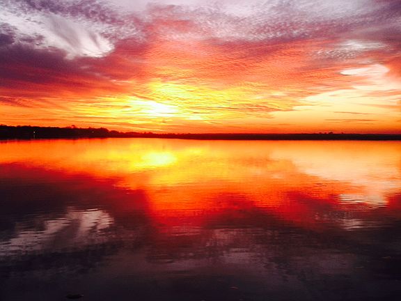 Sunset view from front yard