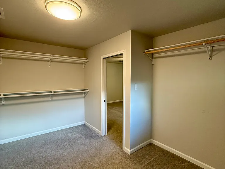 Primary oversized closet