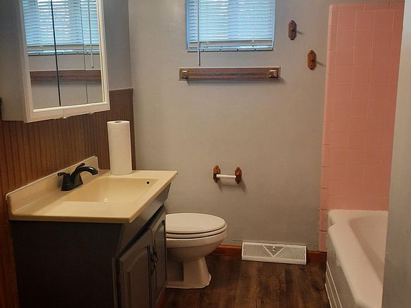 Bathroom and utility closet.
