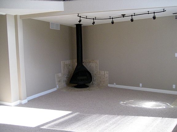 Wood burning fireplace