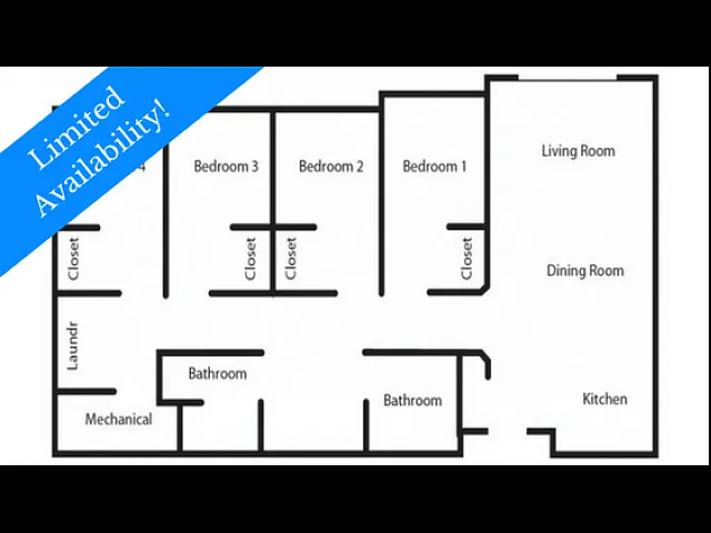 Floor plan 4 Private Rooms