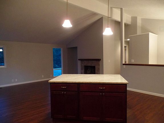 Kitchen facing living room