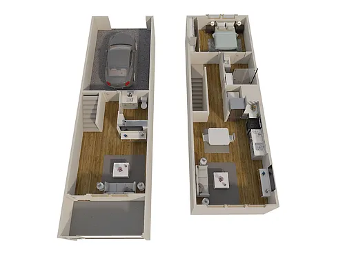 Floor plan TH Plan One with Flex Room