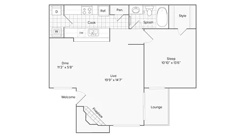 Floor plan Odessa