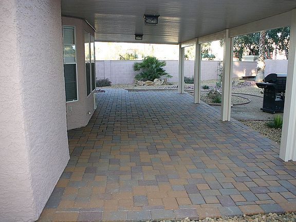 New patio pavers and roof