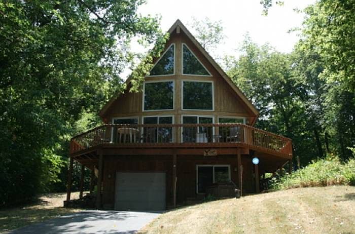 View of A Frame Home