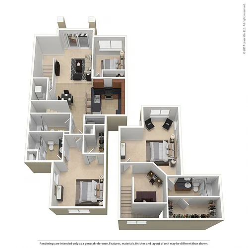 Floor plan Residence 10 Upgraded