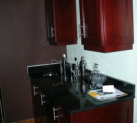 Wet Bar in dining room with ice maker