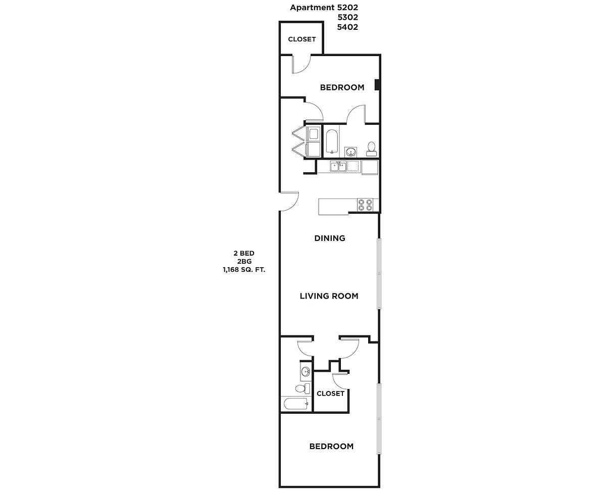 Floor plan 2BG