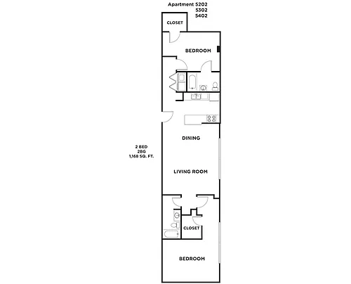 Floor plan 2BG