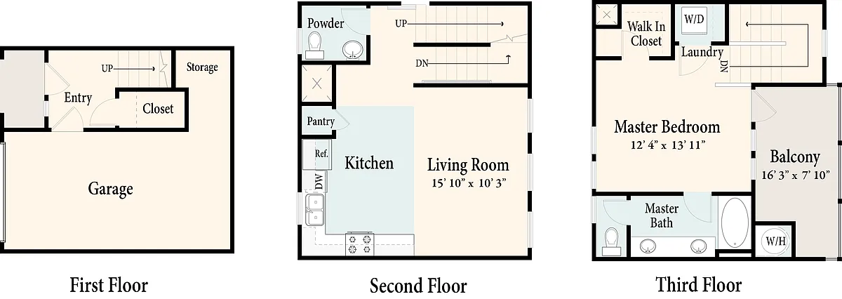 Floor plan Trendsetter - 980 sf