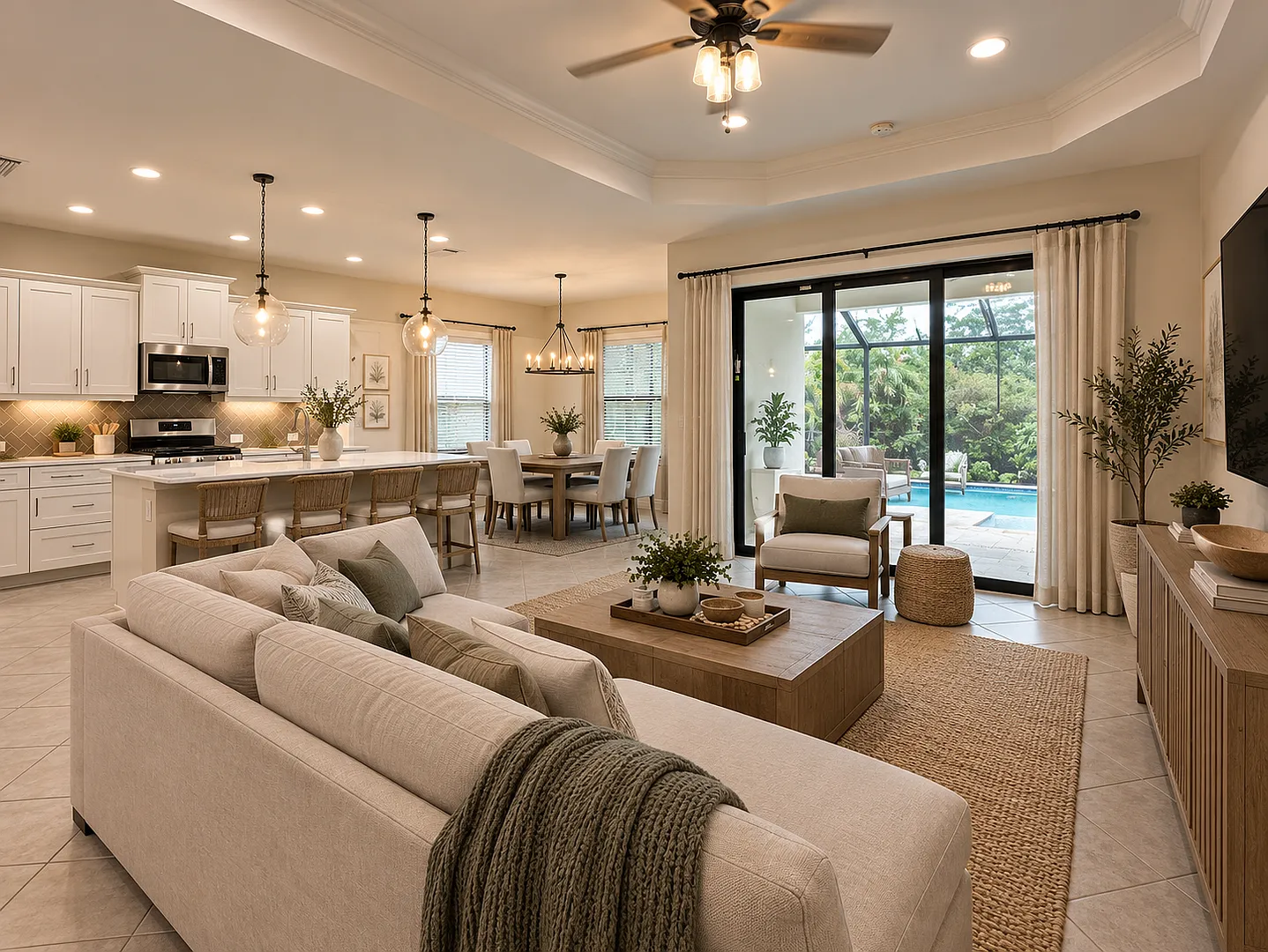 Gated 3/2 with Saltwater Heated Pool, Minutes from Gulf Coast Medical Center — Photo 1