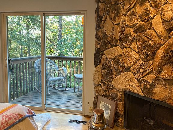 Master Bedroom Fireplace and Deck