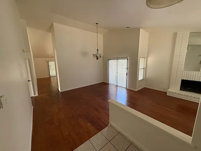 Living room and dinning room viewed from the entry