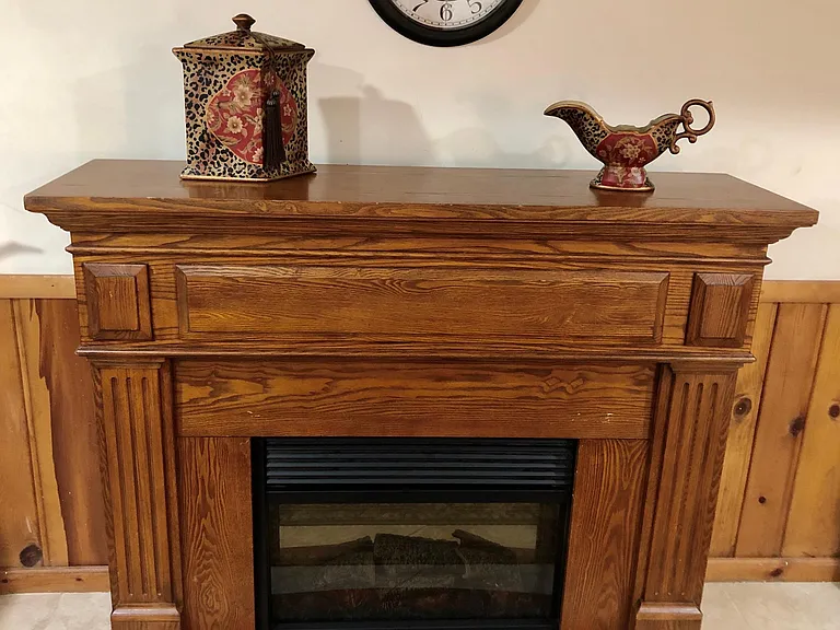 Electric fireplace looks like real fireplace