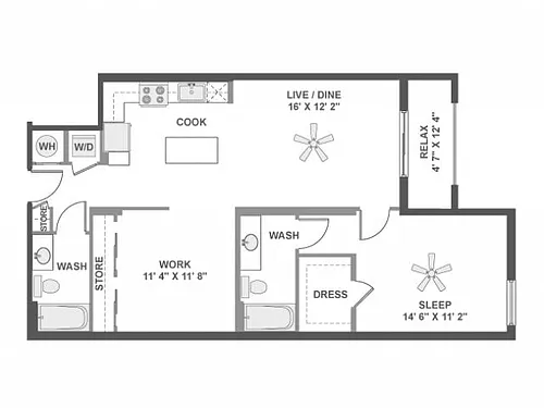 Floor plan A6D