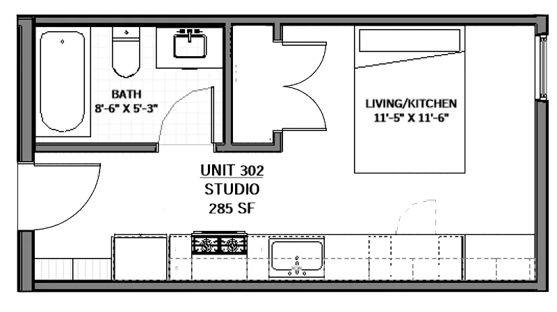 Floor plan 302