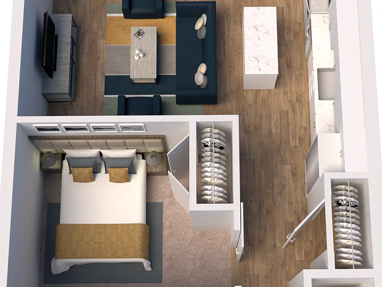 A1 floor plan The James