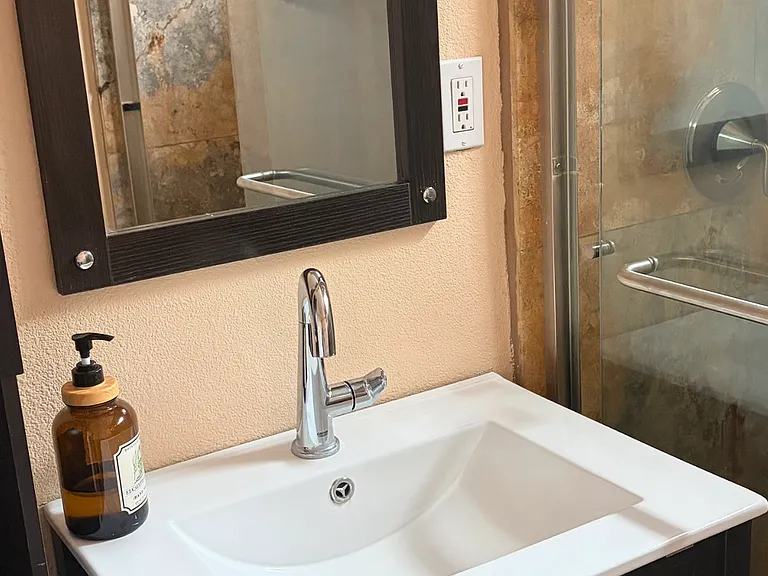 Bathroom vanity.