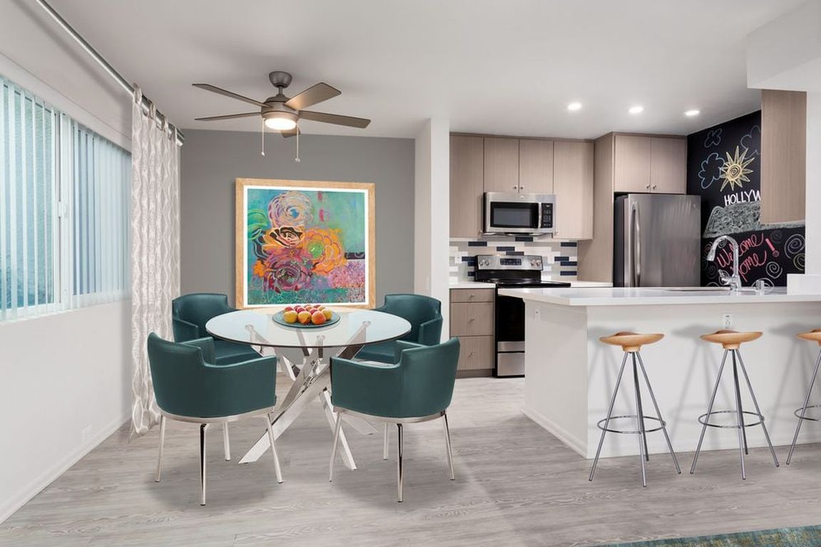 Design Package III Kitchen and Dining Area with hard surface flooring