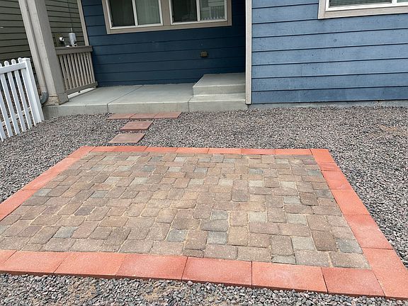 Brand new built backyard