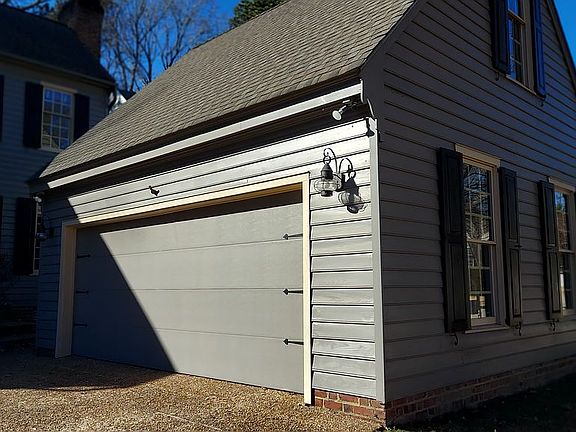 Large 2 car garage with loft