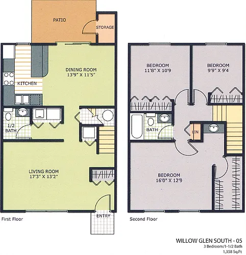 Floor plan 3 bedroom TH