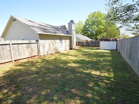 backyard from fence