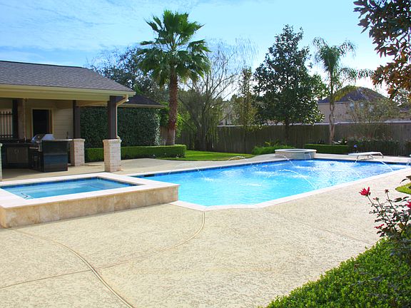 Water features enhance view