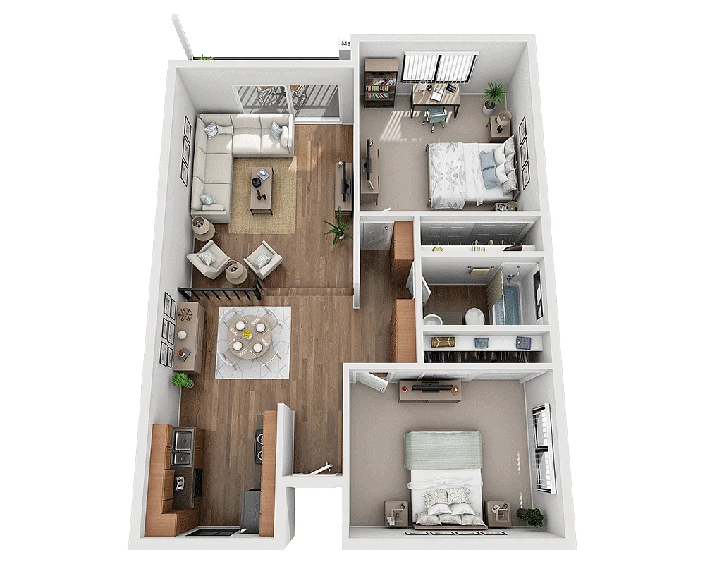 Floor plan 2 Bedroom