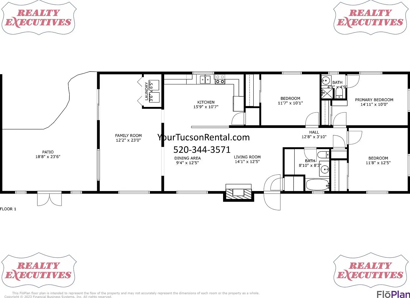 Romero Rd & Roger Rd - 3 bedroom 2 bath home , A/C and all appliances - Flowing Wells School Dist... — Photo 4