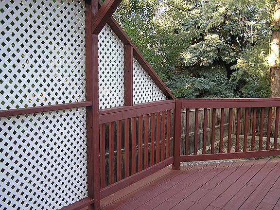 Raised garden area shown has great sun exposure