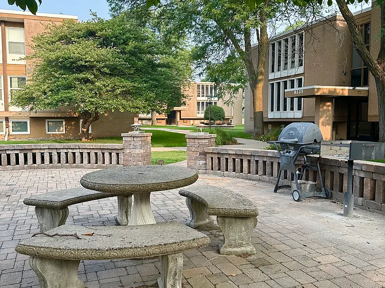Aquila Court BBQ area