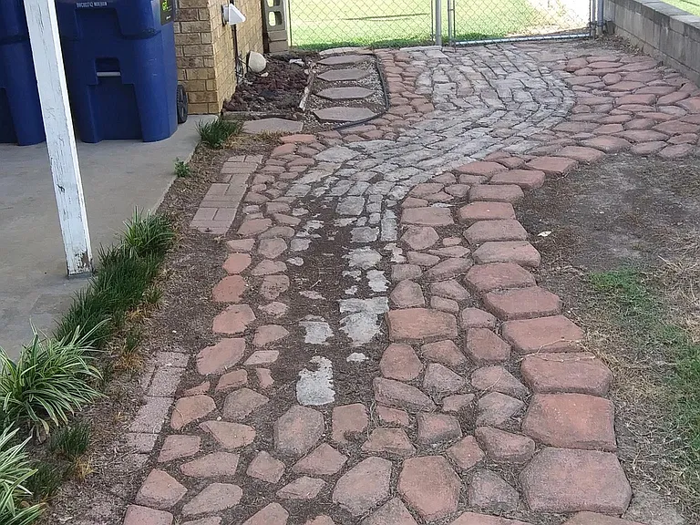 Beautiful Walk-Way to Back Yard