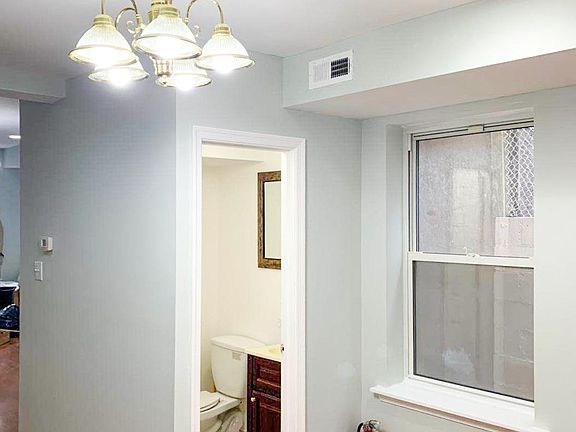 First floor: half bath