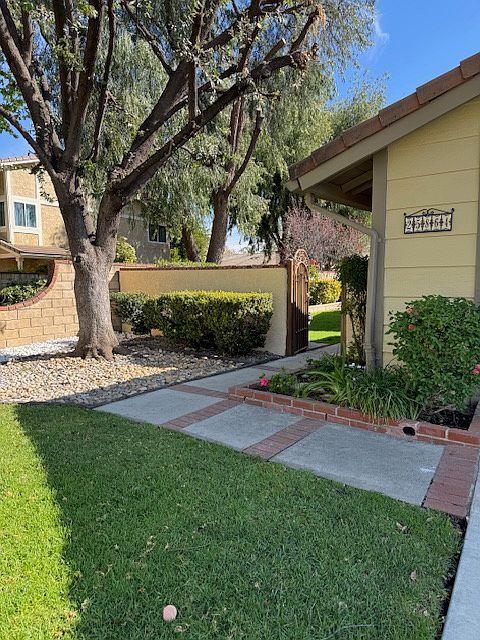Going from front yard to side yard.