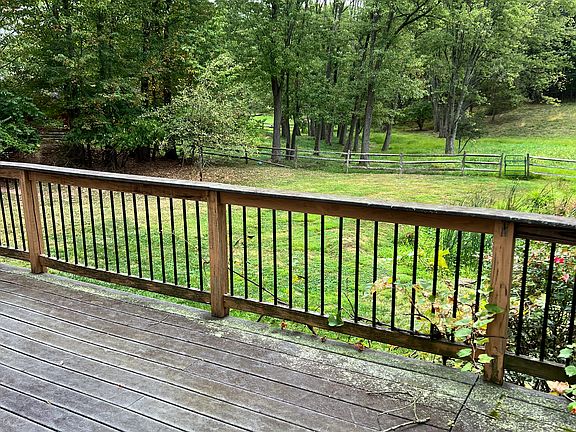 View of the pasture from back deck
