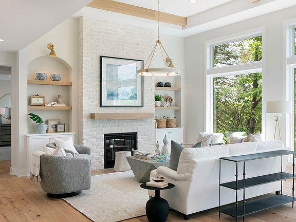 Main Level Living Area with Fireplace