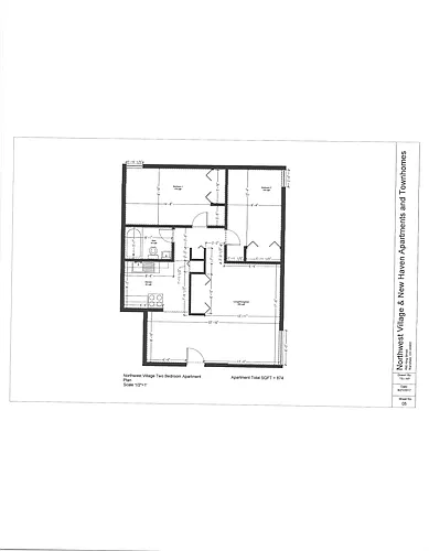 Floor plan 2 Bedroom Flat
