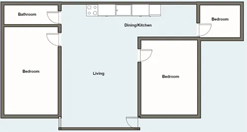 Floor plan 3 Bedroom