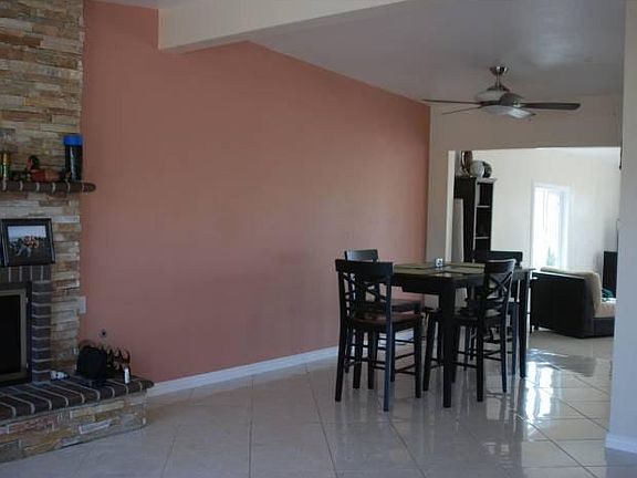 Dining Area with Adjacent Gas Fireplace