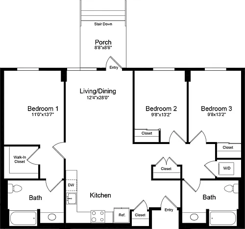 Floor plan 3A