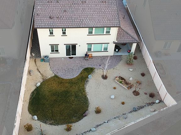 Back yard (Landscaped with 8'x4' garden / planter box)