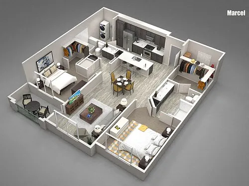 Floor plan Marcel