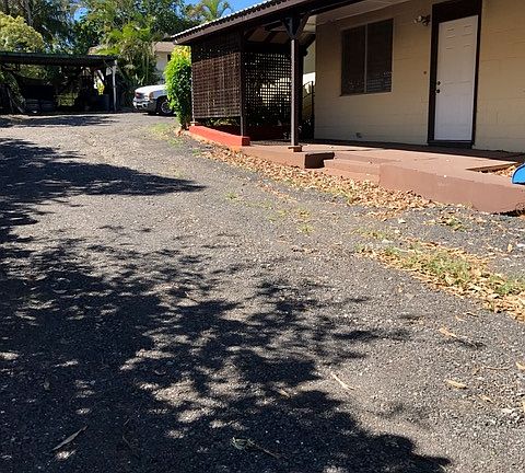 Open parking across unit