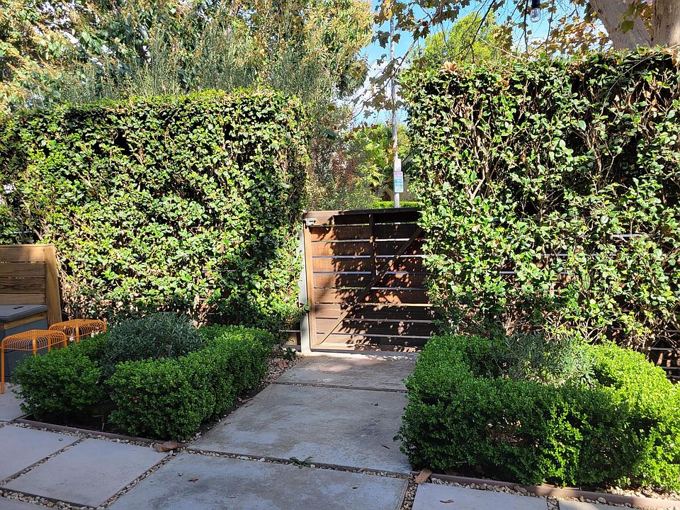 View of front gate from inside of common area