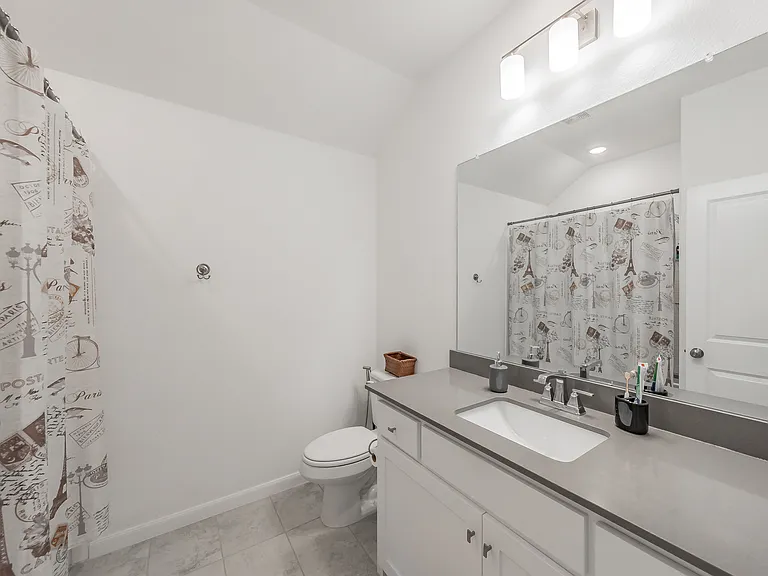 full sized bathroom on second floor