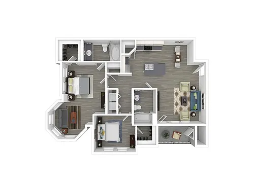 Floor plan 2X2B
